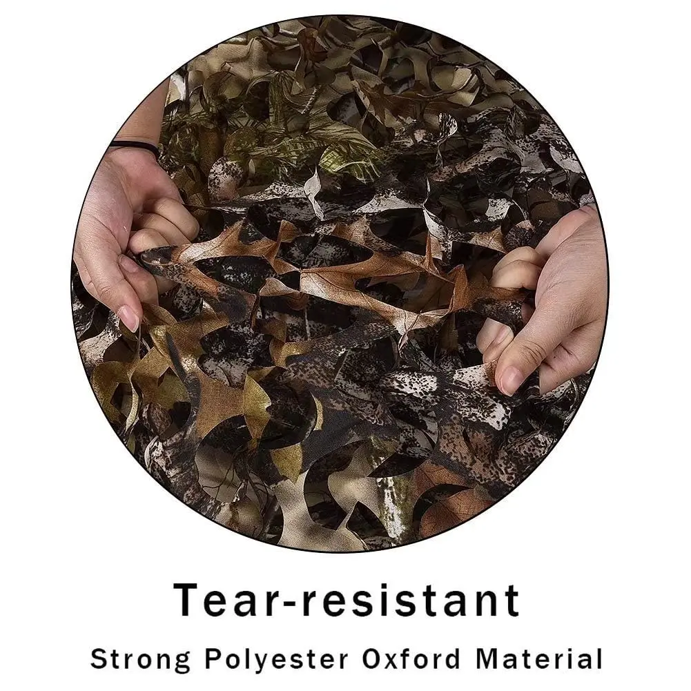 LOOGU Red de camuflaje de hoja de árbol, rollo a granel, militar, caza, jardín, decoración al aire libre, accesorios de malla de camuflaje, toldo de sombra - imagen 3