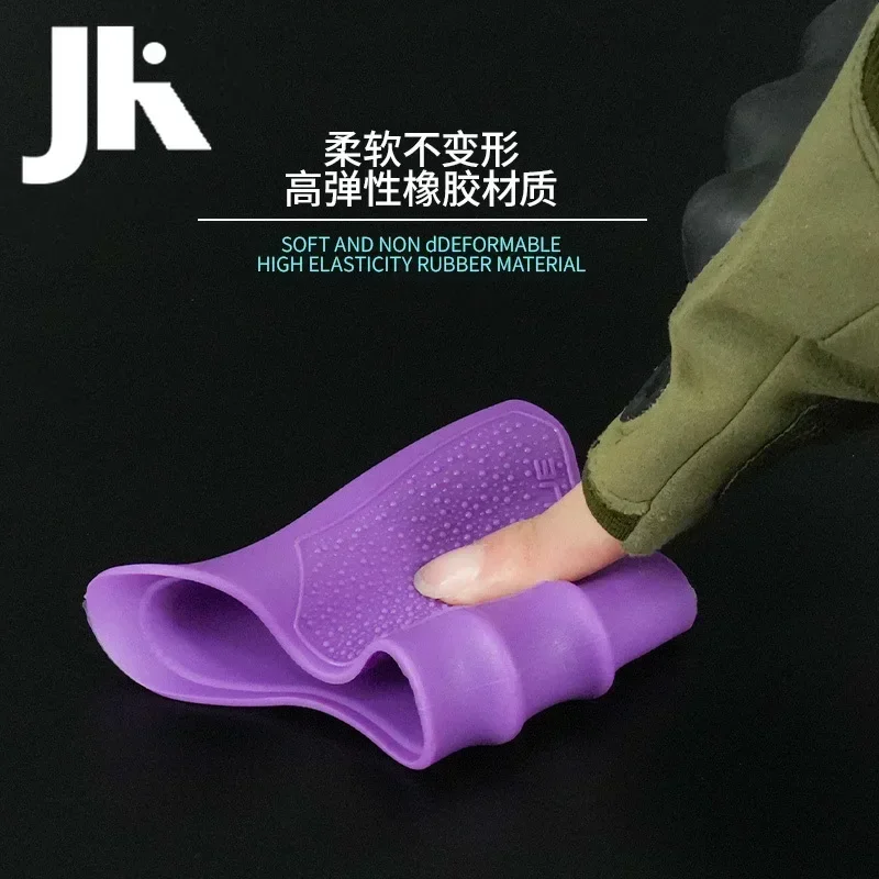 Funda de goma antideslizante táctica, cómoda funda de agarre para guardamanos G17 G18 G34 G47, accesorio antideslizante para armas de tiro, 2 uds. - imagen 4