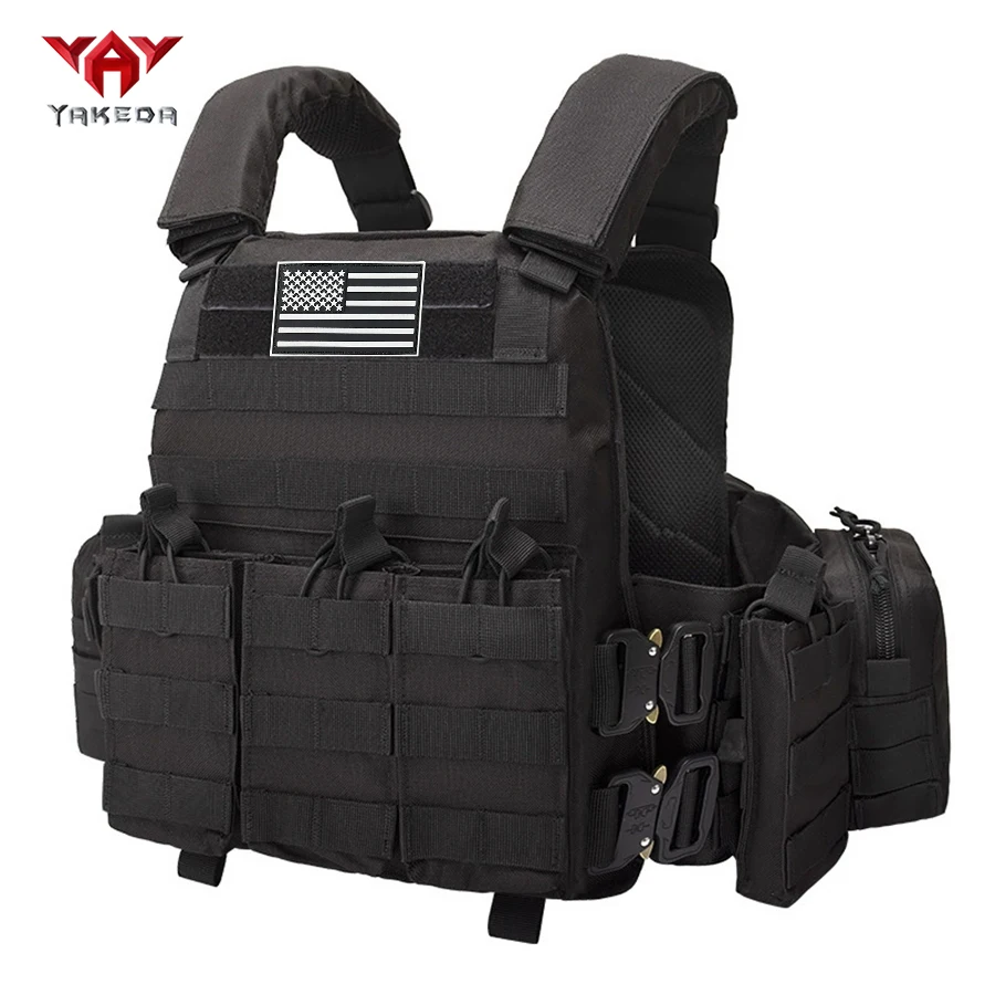 YYAKEDA Chaleco de caza de liberación rápida de metal con cintura, resistente al desgaste, transpirable, chaleco de caza de aventuras - imagen 2