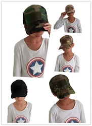 Gorra de camuflaje para niños de 8 a 14 años, sombrero para el sol para niñas y niños, accesorios para viajes al aire libre, gorra de béisbol para niños, juego de guerra CS Airsoft