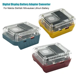 Adaptador de batería Makita/DeWalt/Milwaukee bidireccional