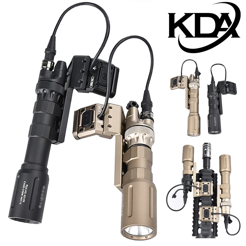 Kit de linterna de caza PLH-V2 Scout Light con logotipo original, interruptor de cola metálico de doble función y base de extensión desviada a la izquierda/derecha - imagen 3