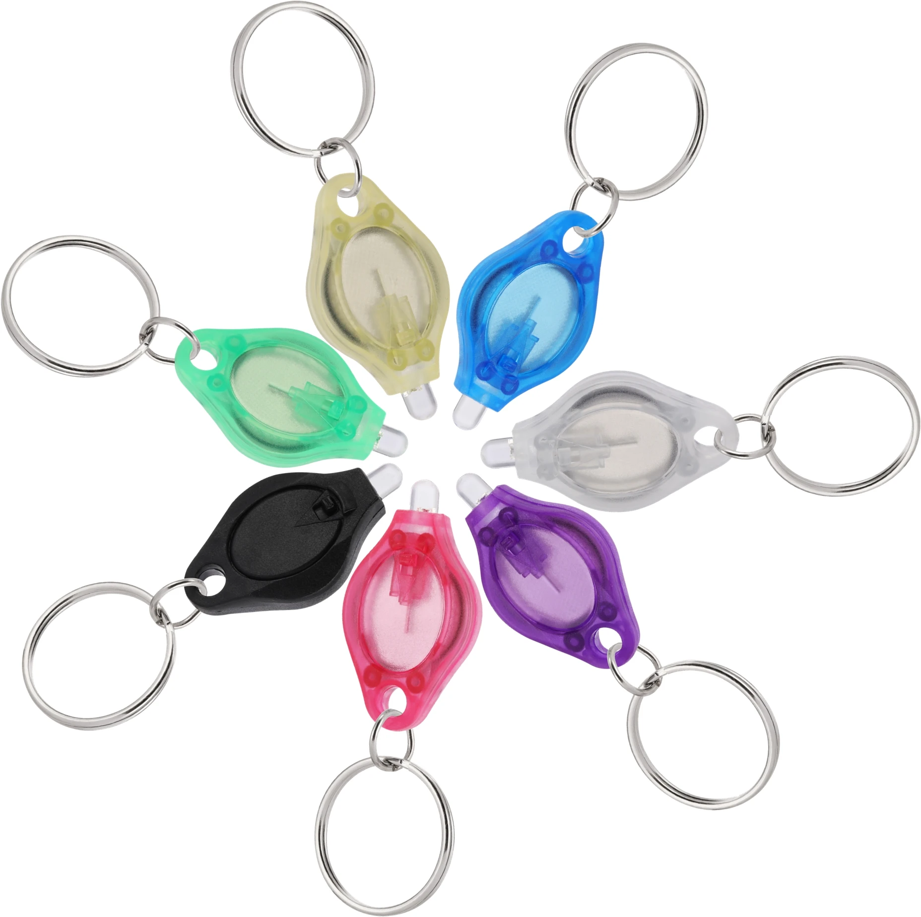 Mini llavero con luz Led multicolor, luz colorida Popular, mochila escolar para niños, mochila, escaleras, linterna de iluminación de emergencia - imagen 3