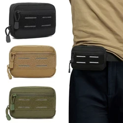 Bolsa táctica Molle Admin, bolsa de herramientas de utilidad Modular Horizontal reflectante, bolsa organizadora EDC, riñonera de cintura para caza