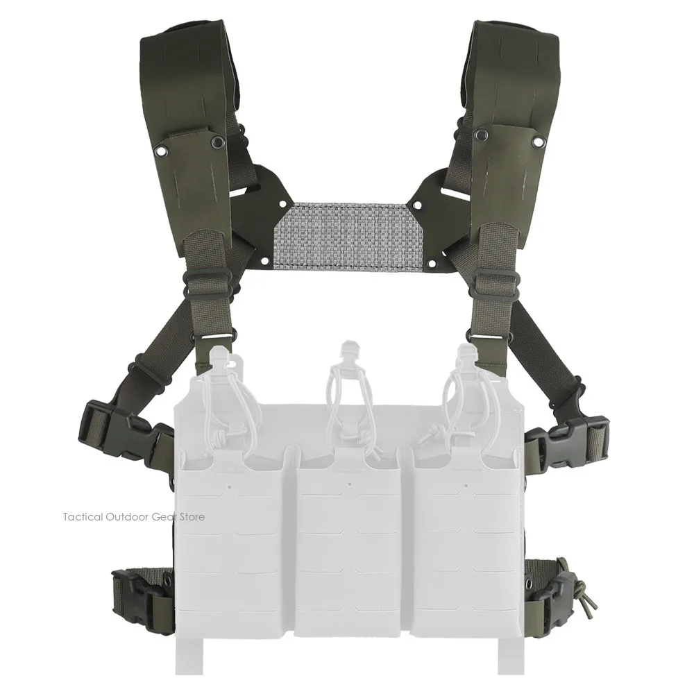 Plataforma de pecho táctica Mini V2, chaleco ligero de perfil bajo H-Harness Micro Chesty, equipo Airsoft para caza al aire libre - imagen 5