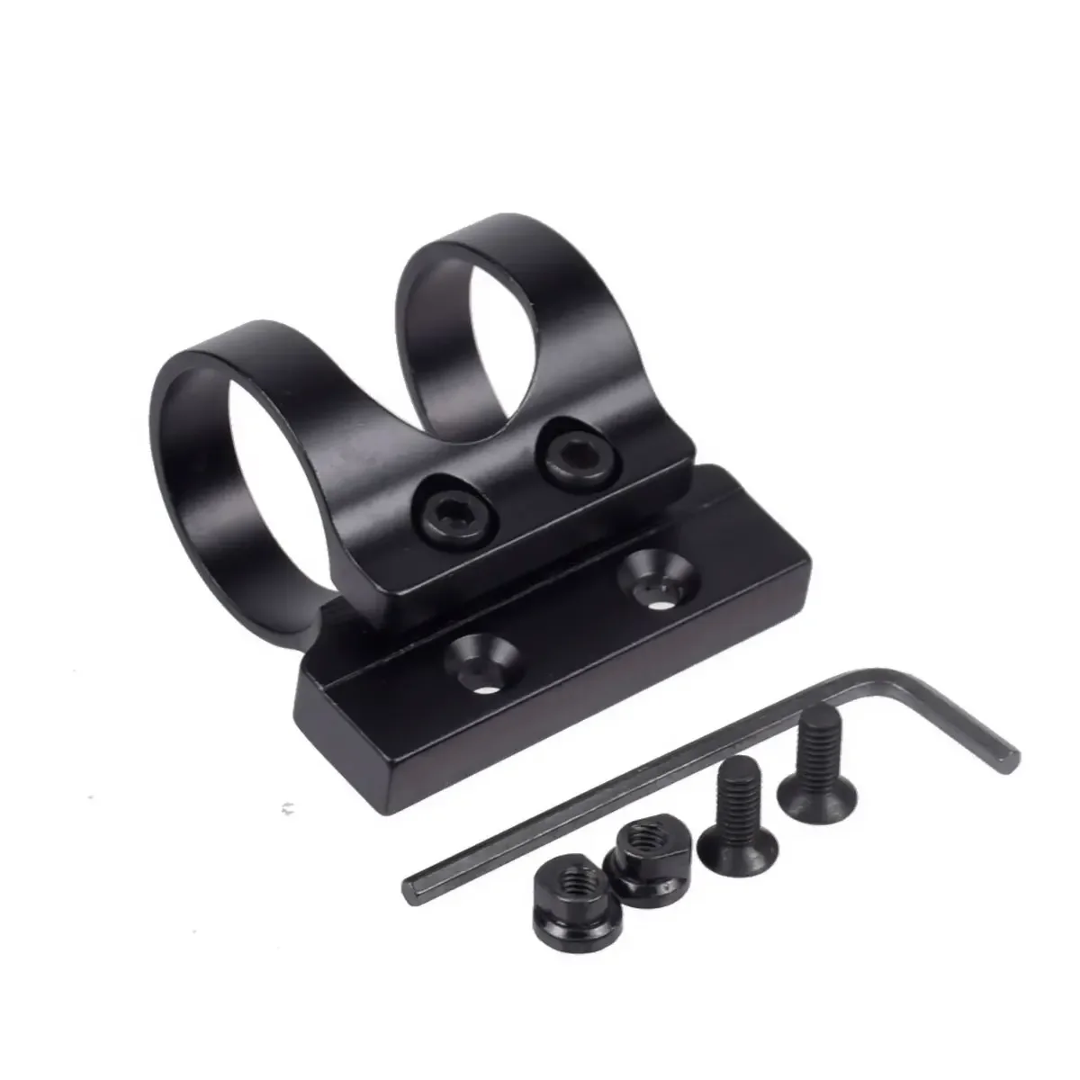 Soporte de montaje de linterna para Keymod Rail Offset, 45 grados, 1 pulgada de diámetro, ligero para linterna de caza, M300, M600, miras - imagen 5