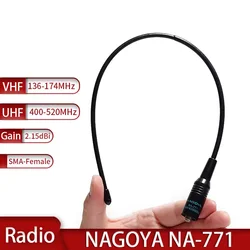 NAGOYA NA-771 SMA-hembra/macho/BNC antena de doble banda VHF/UHF 144/430MHz para Baofeng UV-5R BF-888S UV-5RH UV32 DM-32 Ham Radio