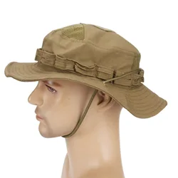 Boonie-Sombrero táctico de malla de camuflaje, gorra de combate Multicam para deportes al aire libre, entrenamiento, pesca, senderismo, Camping y caza, 2,0