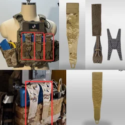 Módulo abatible pangolin flip cubierta de seguridad/tablero en T silencioso para bolsa de revista SPUD Pounch