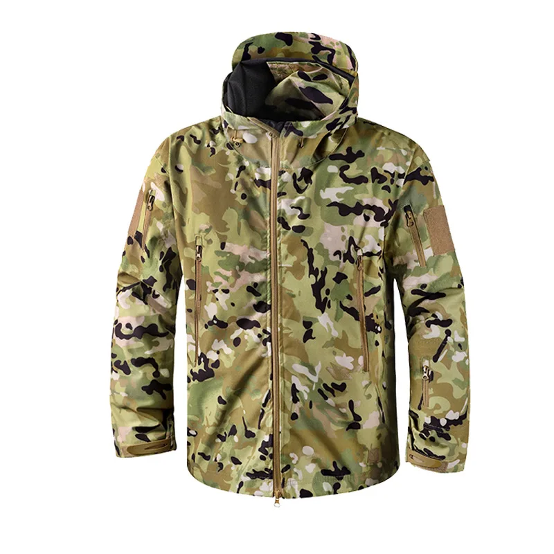 Cortavientos al aire libre Chaqueta táctica impermeable para hombre Cortavientos Abrigo a prueba de frío - imagen 3