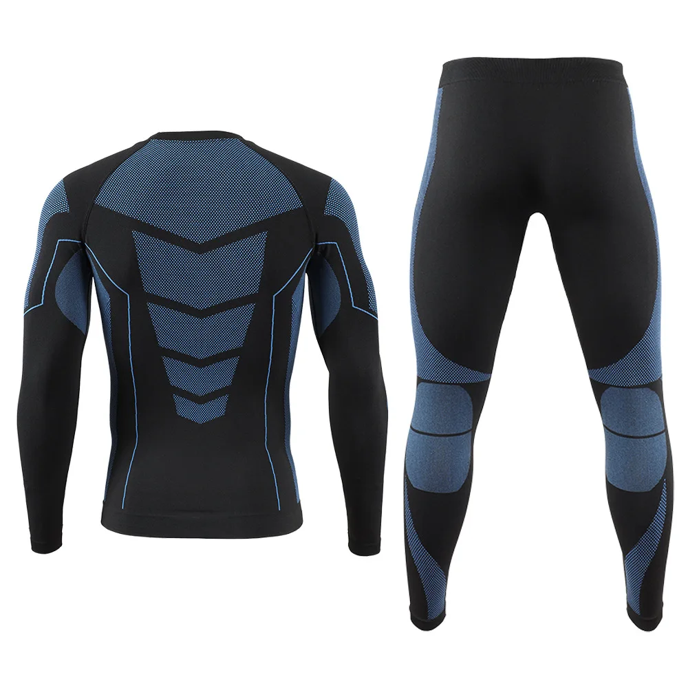 Ropa interior deportiva sin costuras para hombre, ropa interior de manga larga resistente al desgaste para gimnasio, Fitness, Yoga, Otoño Invierno, ropa interior transpirable para esquiar - imagen 2