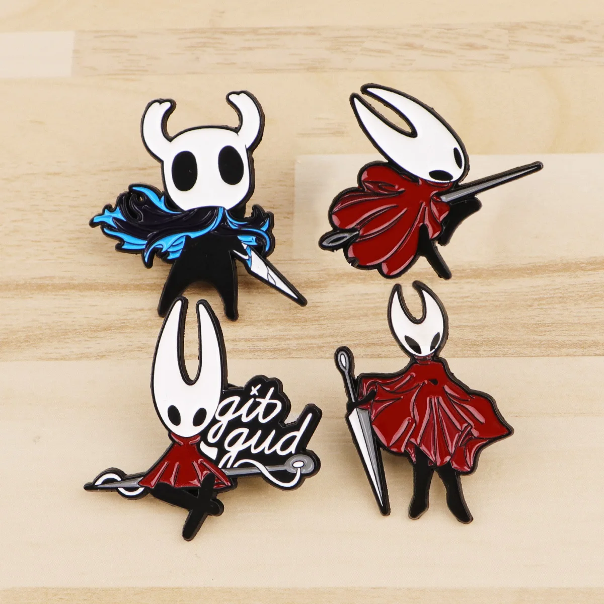 Set de 4 pins de esmalte con diseño de videojuego