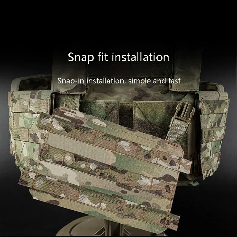 Placa estilo HS Thorax MOLLE, aparejo de pecho, chaleco táctico, portador de placa, Panel de solapa frontal LV119, expansión de misisión, caza, Airsoft - imagen 5