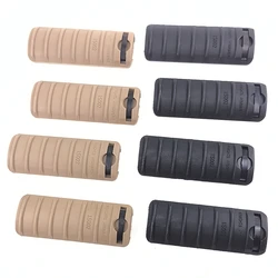 KAC Juego de protección de madera de cuatro piezas con diseño de envoltura de caballero para riel de 20 mm - Protección de juguete elástica suave de 3 pulgadas (Decoración táctica