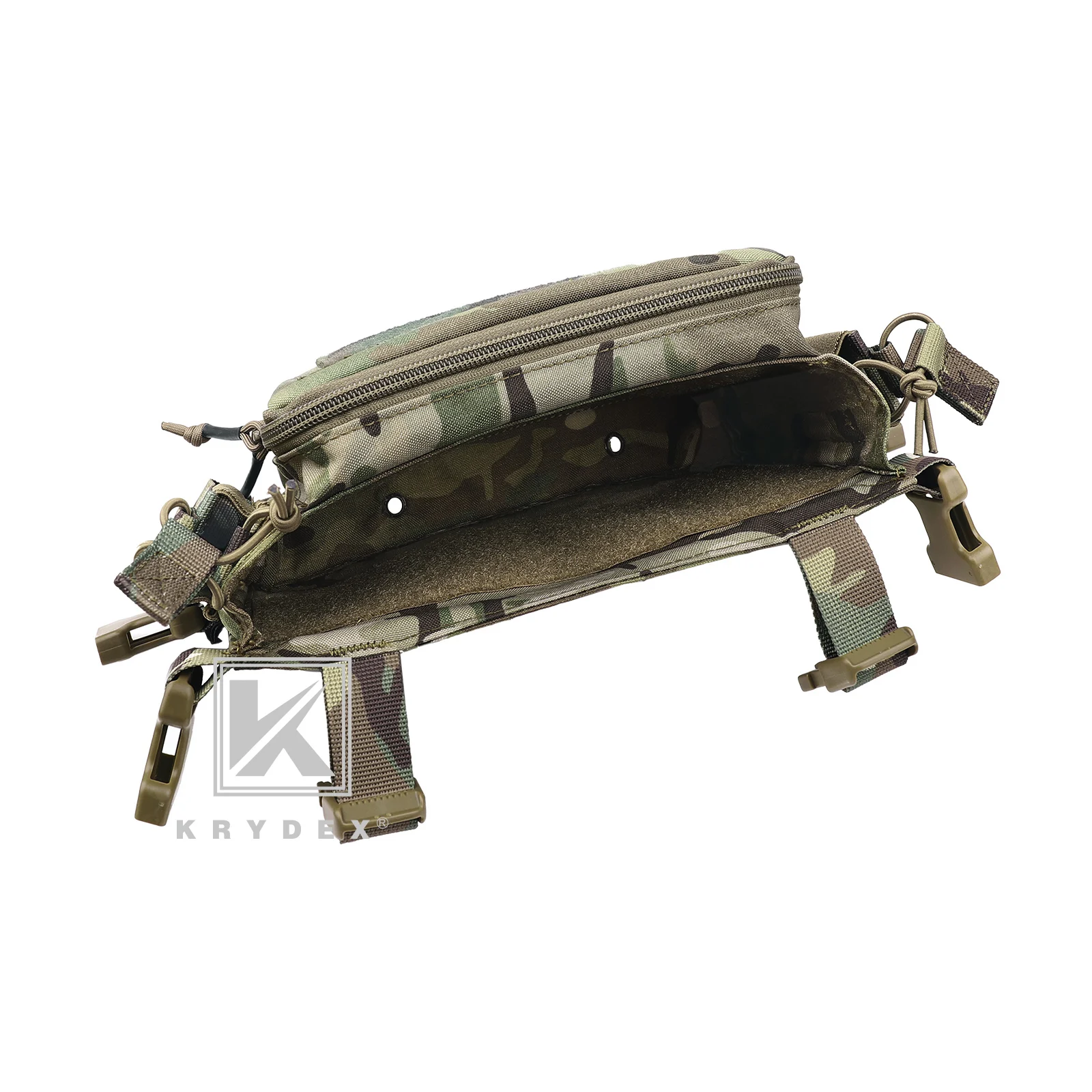 KRYDEX D3CRM Chaleco táctico ligero con MOLLE para airsoft y caza - imagen 5