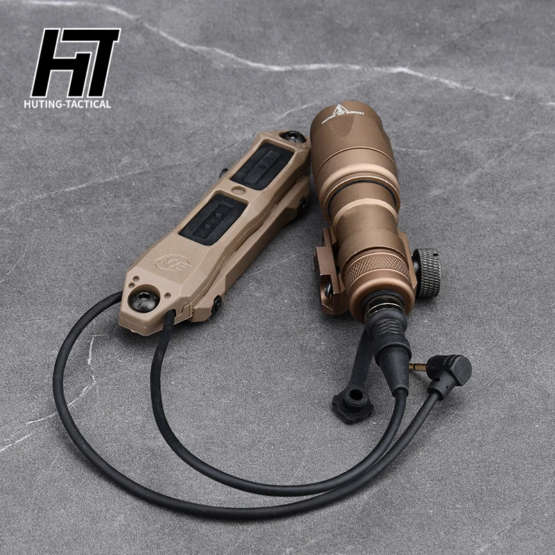 Linterna táctica M300 Surefir M600 M300A M600C, luz de explorador de armas con interruptor de presión de control Dual, apto para caza, carril de 20mm - imagen 4