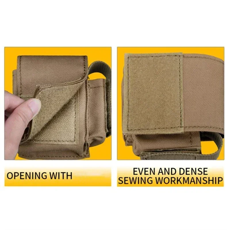 ERQYGRA-encendedor de cigarrillos táctico, bolsa de cintura de almacenamiento, sistema Molle, accesorios portátiles, equipo de revistas deportivas para caza al aire libre - imagen 4