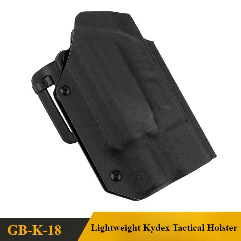 Funda táctica Kydex portátil y ligera de extracción rápida que se adapta perfectamente a pistolas Glock17 19 19x 22 con linterna de X3OOU-A/X3OOU-B