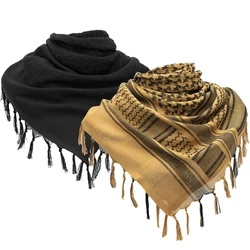 Shemagh táctico desierto algodón con flecos para caza y camping
