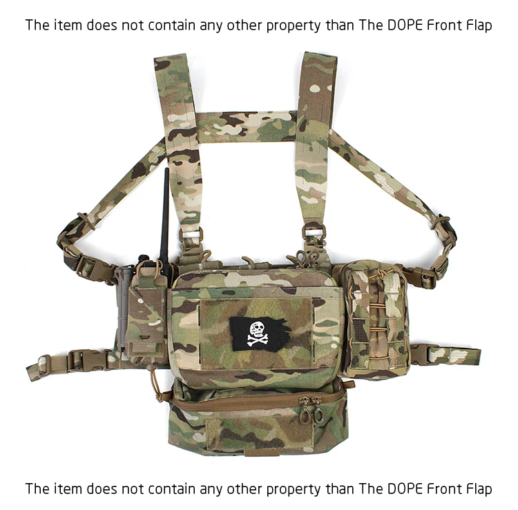PEW TACTICAL FERRO STYLE DOPE Front Flap airsoft accesorios de ropa de caza - imagen 5