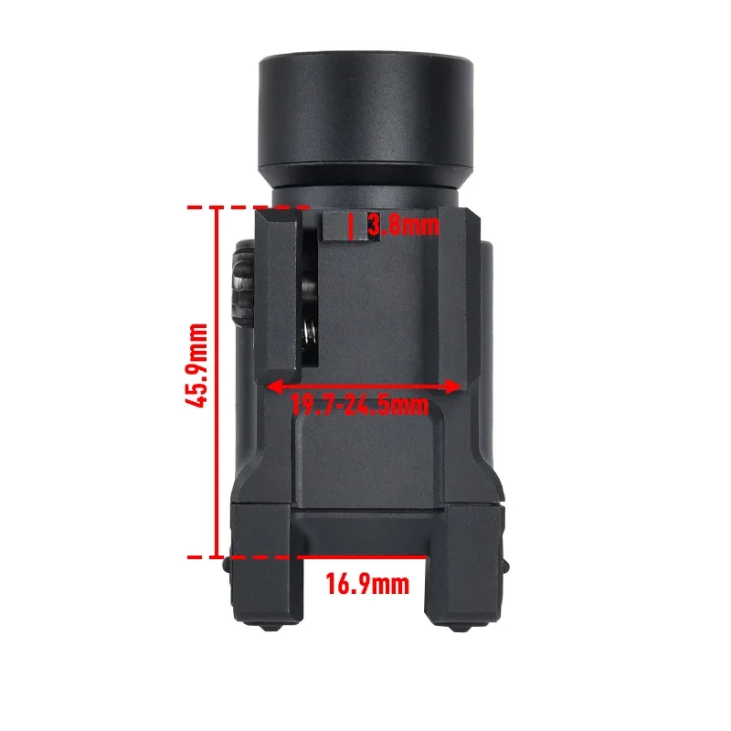 Zenitco Klesch-1 Klesch-1S arma linterna 400 lúmenes Surefire X300 pistola luz LED de Metal para riel de 20mm AK47 AK74 Glcok 17 19 - imagen 4