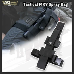 Funda táctica MK9 spray pimienta – Portabote MOLLE para muslo