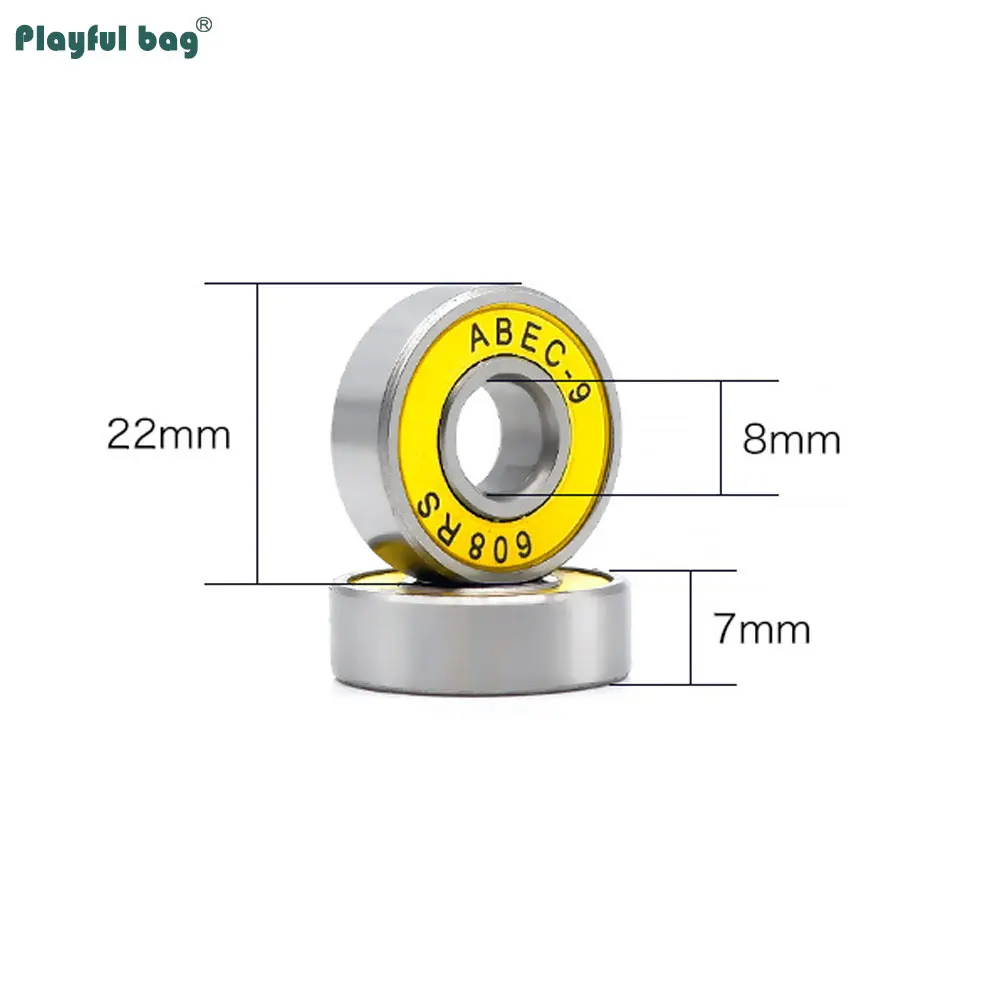 8 unids/set 608 rodamientos 608RS-9 608RS-11 ruedas de patinaje accesorios patines de ruedas AMB312 - imagen 2