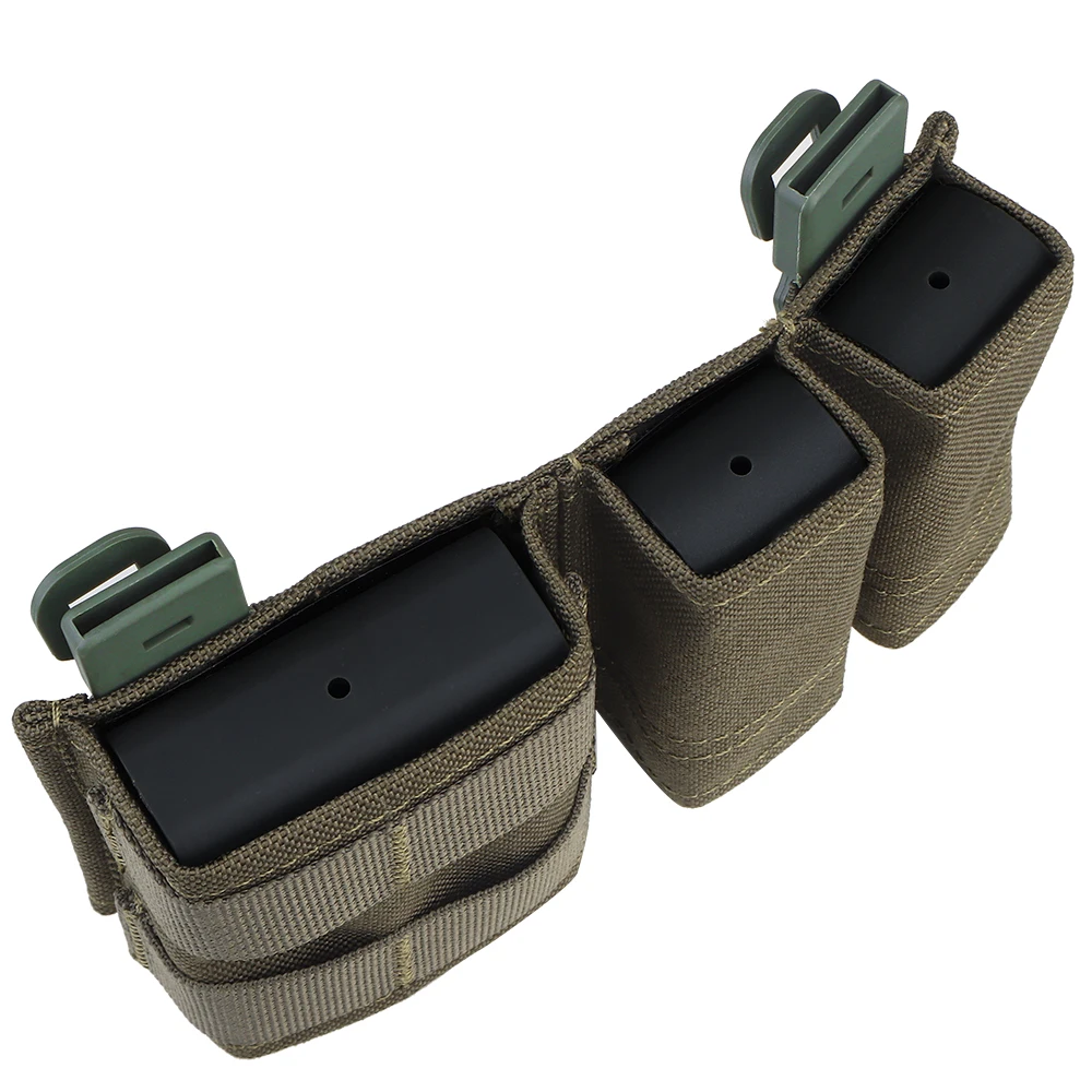 5,56 9mm 1 + 2 bolsa para revistas Shorty KYWI inserto de cuña liberación rápida caza tiro Airsoft MAG bolsa MOLLE cinturón táctico Euipment - imagen 5