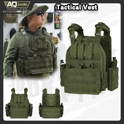 Chaleco táctico de liberación rápida 1000D camuflaje Airsoft Paintball