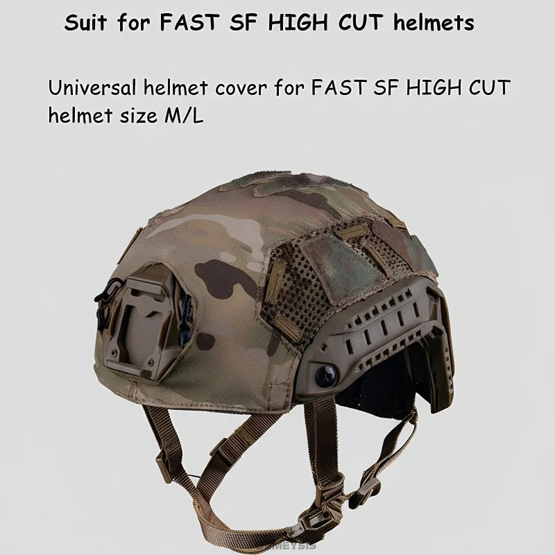 ​ Cubierta de casco táctico mejorada para cascos FAST SF de corte alto, accesorios de tela protectora para cascos - imagen 3