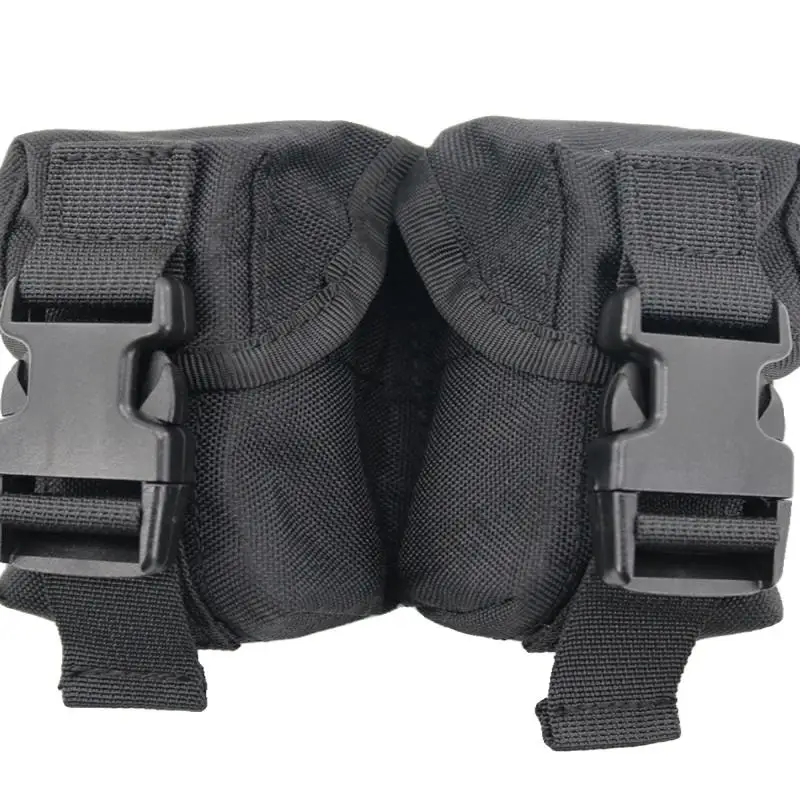 Bolso táctico de doble equipo para exteriores, bolsa de almacenamiento de camuflaje, paquete de sistema Molle, accesorio de tanque táctico multifuncional - imagen 4