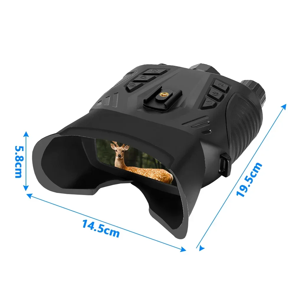 Montado en la cabeza 2,4 pulgadas 2,5 K HD 15MP Binocular visión nocturna DT69 WIFI 8X Zoom Digital IR telescopio grabadora para caza Camping - imagen 5