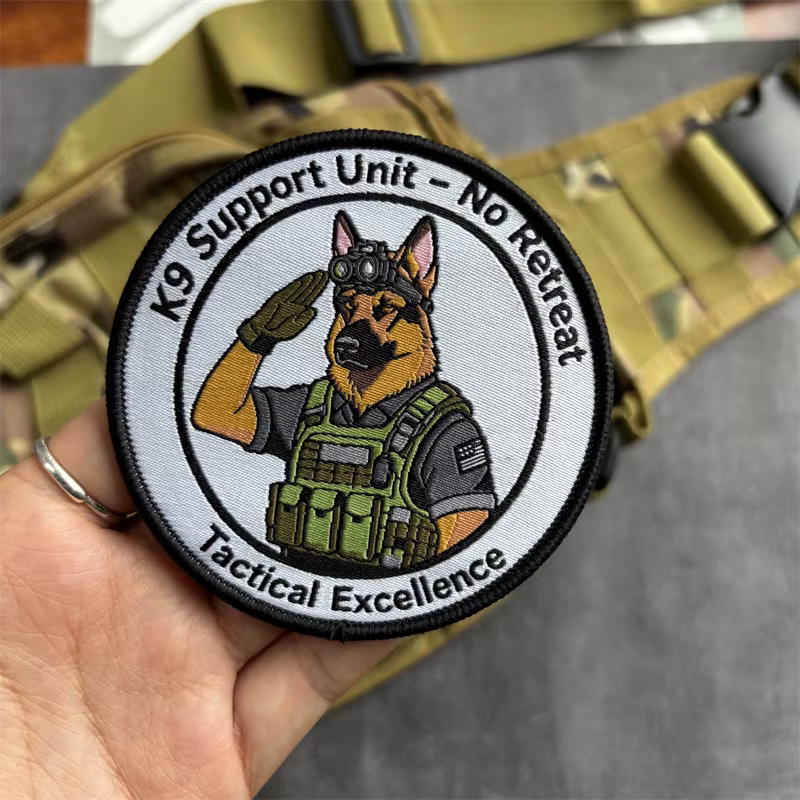 Parche táctico moral K9 con velcro gancho y bucle para perros - imagen 3