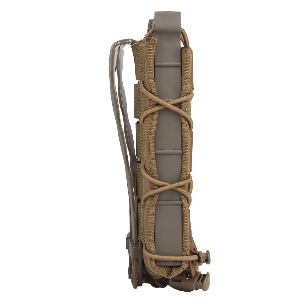 Bolsa táctica de munición de liberación rápida para exteriores, bolsa de almacenamiento montada en Triple Molle, Tiger, 9mm de largo, accesorio - imagen 3