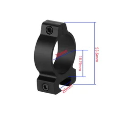 Anillos de montaje 30mm para visor con riel 20mm tipo Picatinny