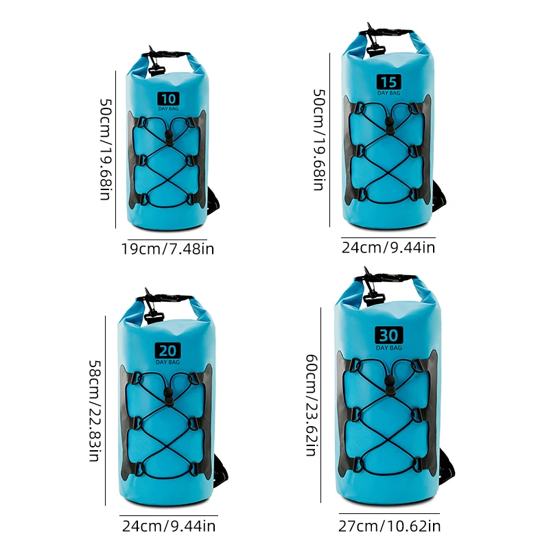 Mochila grande impermeable para exteriores, bolsas deportivas para natación, playa, pesca, navegación a la deriva, Rafting, surf, Kayak, bolsa de buceo para hombres y mujeres - imagen 2