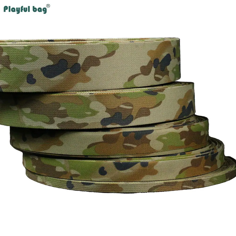 Nueva correas estampadas de nailon de camuflaje australiano, retardante de llama, antiinfrarrojos, equipo táctico DIY, correas CAMO NA89 - imagen 3