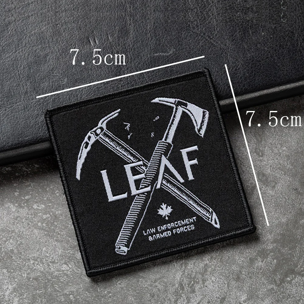 Insignia reflectante cortada con láser, parche para brazo de chaqueta de combate de aves militares, etiqueta de abridor de lubina, hacha de batalla de hojas con parche para mochila - imagen 5