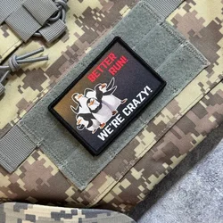 Parche Better Run morale con motivo pingüino, autoadhesivo táctico