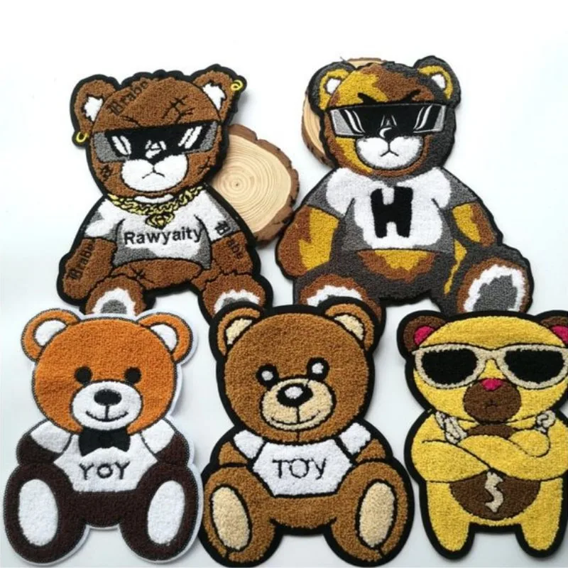 Parches bordados personalizados, insignias para planchar en la ropa, logotipo de diseño propio, coser en Pvc, tejido de chenilla para gorras - imagen 5