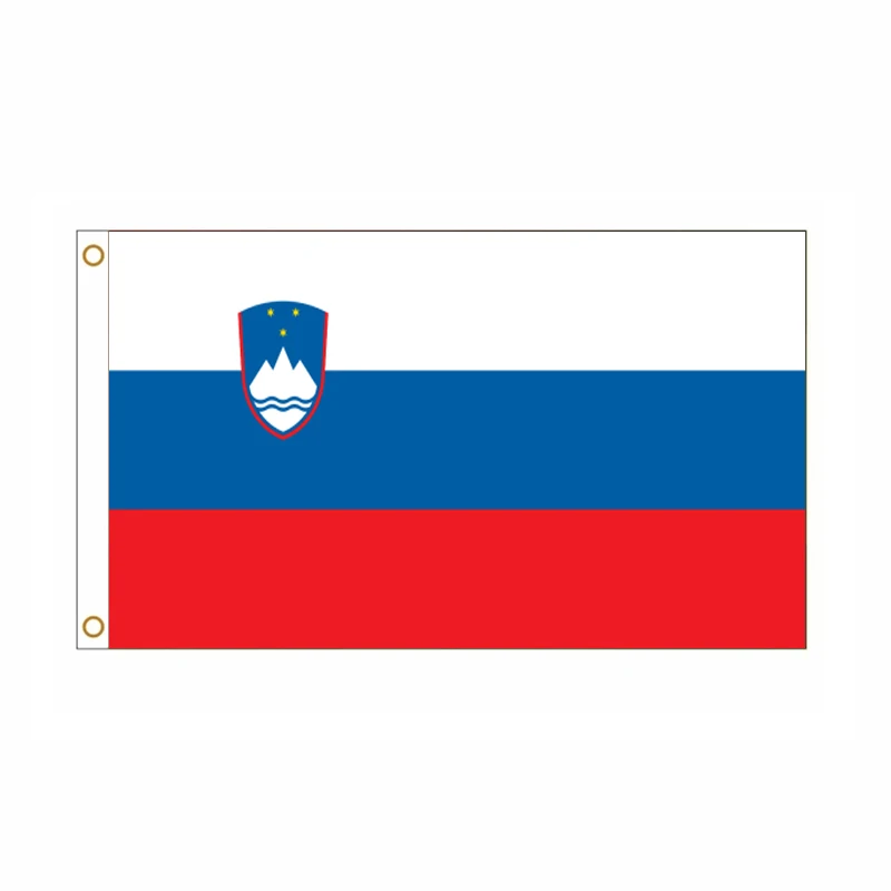 5 unids/lote bandera nacional de la República de Eslovaenia 90x150cm bandera nacional de Eslovaenia Republika espositiv bandera nacional al por mayor - imagen 2