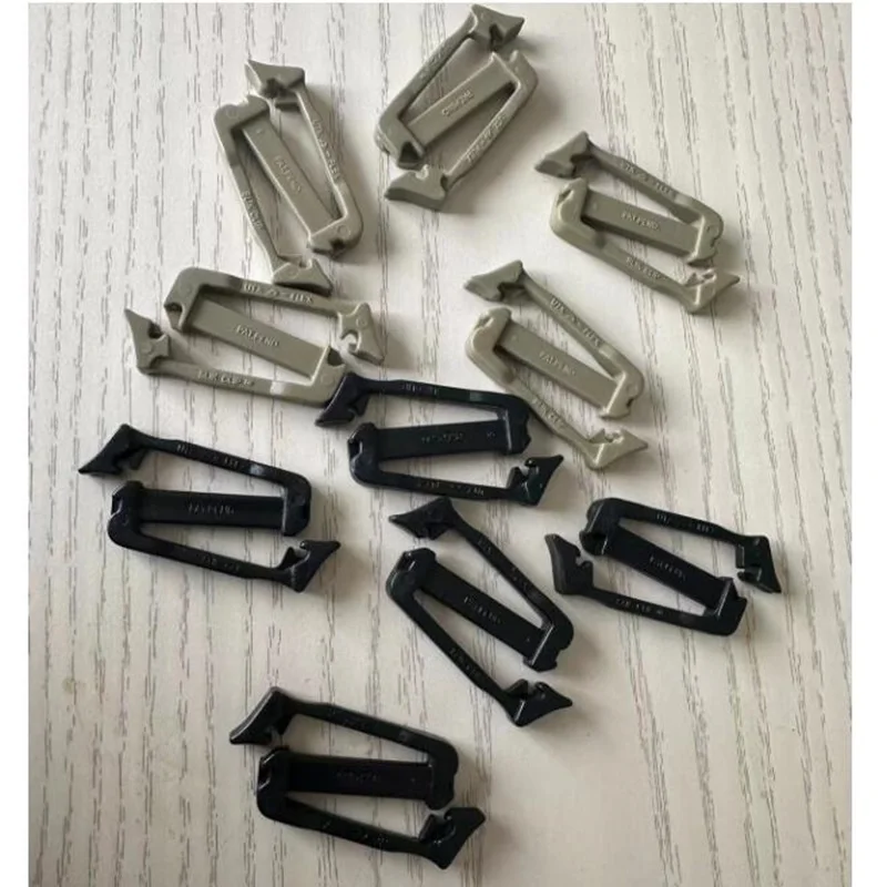 Accesorios de mochila para chaleco deportivo, hebilla japonesa de doble apertura con Clip bidireccional, 5 piezas, 2,5 CM