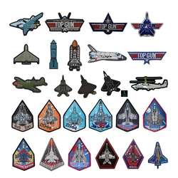 Venta caliente de accesorios de bolsa de la serie de fans militares, chorros de combate, aviones, elevador espacial, parche de mochila submarina con núcleo de goma de PVC