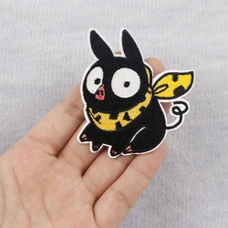 Parche termoadhesivo cerdo anime bordado para ropa técnica