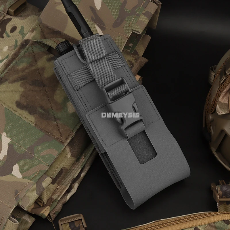 Bolsa para Walkie Talkie de Radio de caza para PRC152 148, bolsas tácticas universales Molle, bolsa para interfono, bolsillo para Walkie Talkie - imagen 4