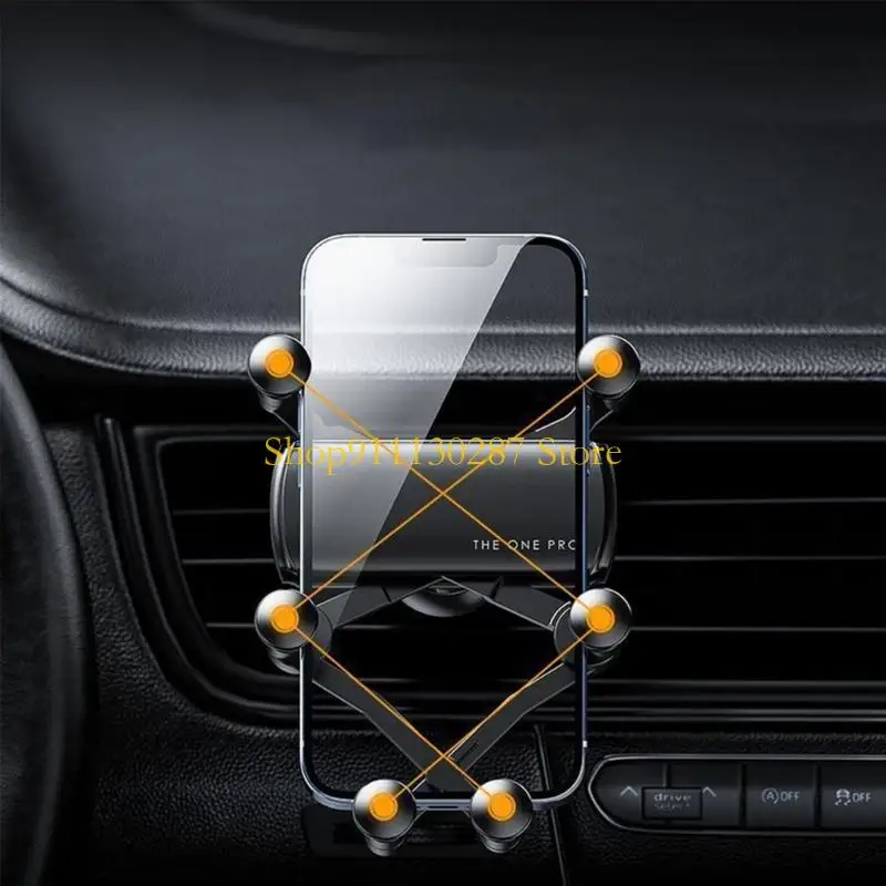 Soporte gravedad del teléfono J1HC Soporte gravedad 360- ° Rotación-Air-Vent-Vent Clip Soporte - imagen 3
