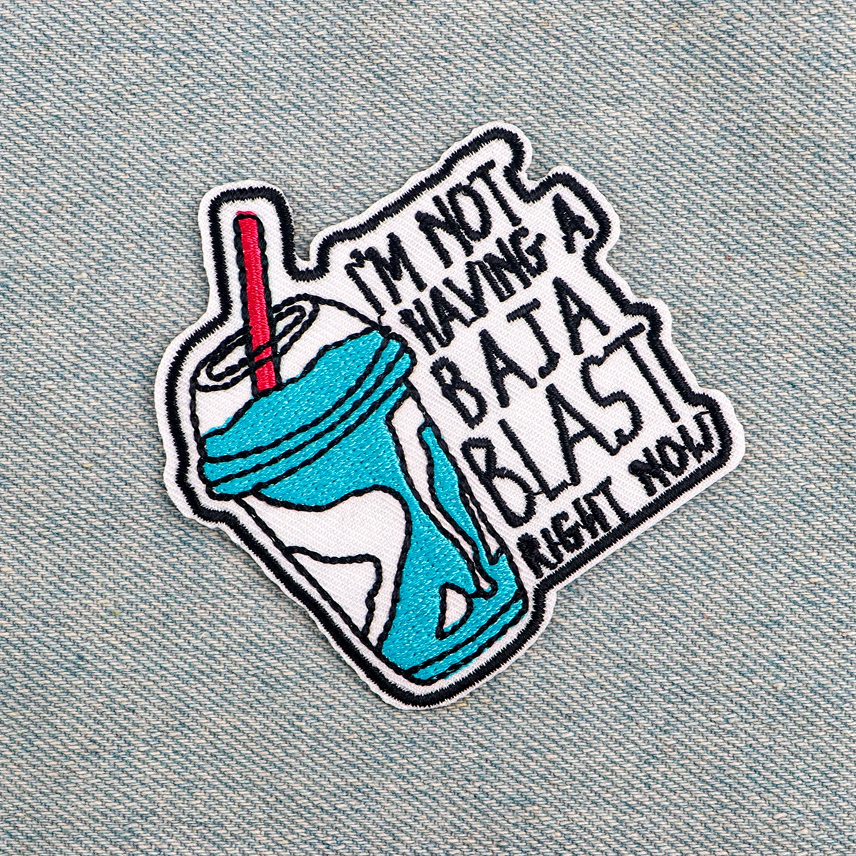 Parche bordado de bebida divertida, parches termoadhesivos para planchar en la ropa, insignias de costura DIY - imagen 2