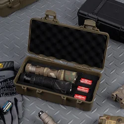 Estuche de equipo táctico para exteriores, herramientas de caza y tiro a prueba de golpes, almacenamiento de linterna, caja de herramientas de supervivencia para acampar