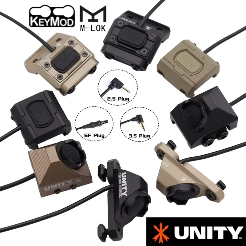 UNITY AXON Modbutton interruptor Picatinny M-LOK con láser y luz