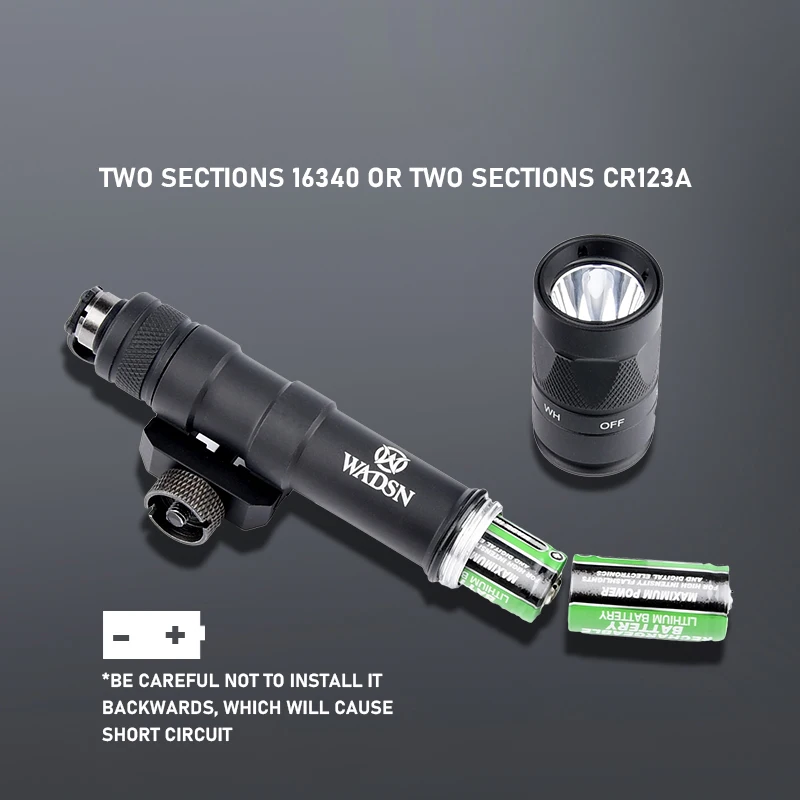 WADSN-linterna de explorador M600W, interruptor de cinta de doble función aumentada táctica para riel Picatinny de 20mm, accesorios Airsoft AR15 - imagen 4